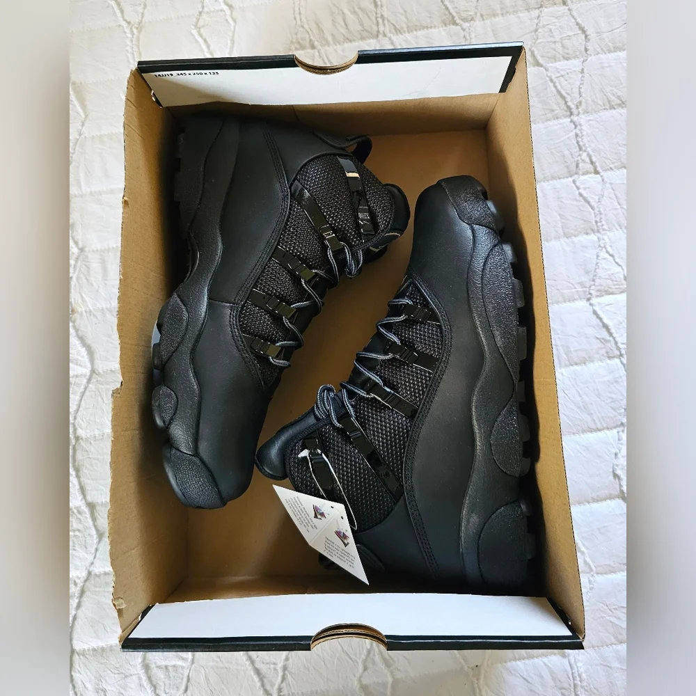 Nike Air Jordan Winterized 6 Rings Men’s Size 9 Shoes Triple Black” FV3826 001 - Picture 11 of 12